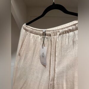 Linen blend trouser